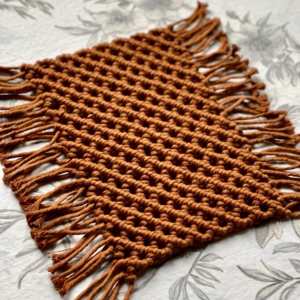Handmade Intricate Macramé Placement Mat